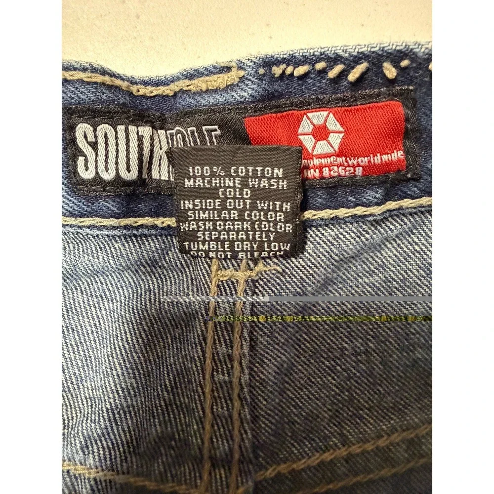 Vtg South Pole Red Tab Carpenter Jeans 18Y Fits Adult 27x28.5 ( needs button )